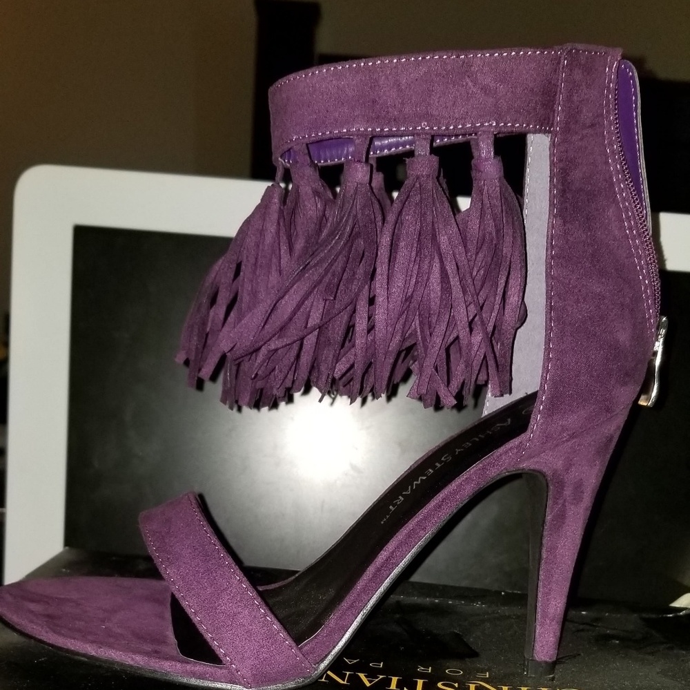 Ashley Stewart plum/purple heels
